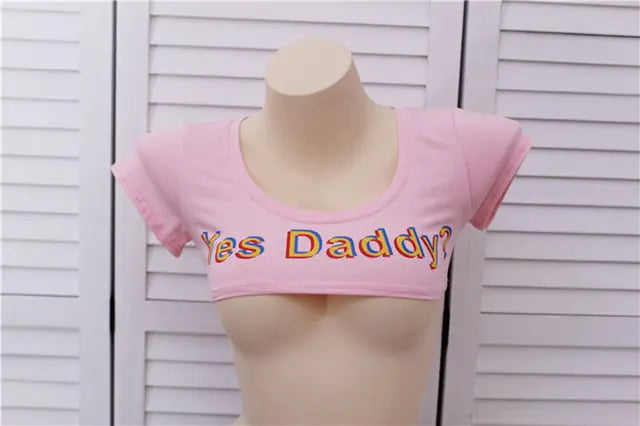 Yes Daddy T Shirt Crop Top